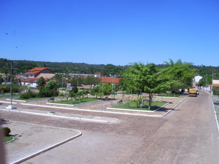 Praça da cidade de Matias Olímpio