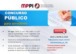 Banner sobre o concurso. Informações na matéria.