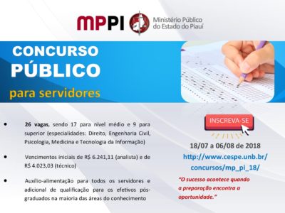 Banner sobre o concurso. Informações na matéria.