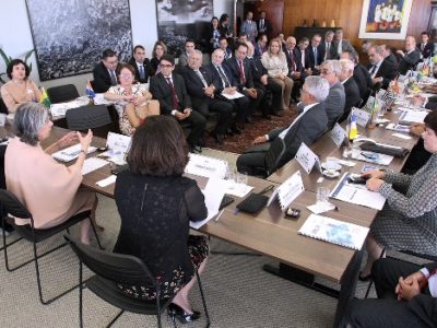 Reunião no gabinete da presidente do STF