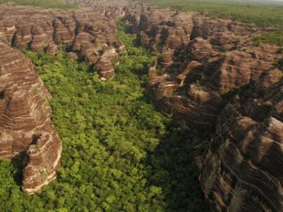 Vista aérea do Parque Nacional da Serra das Confusões