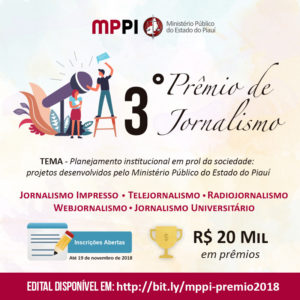 Logo do 3º Prêmio de Jornalismo do MPPI