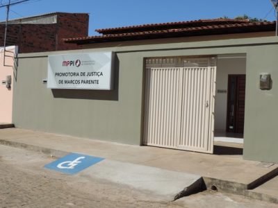 Fachada da Promotoria de Justiça de Marcos Parente