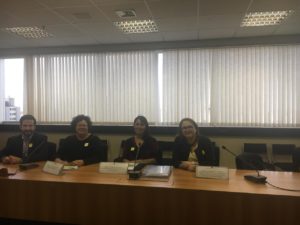 Promotora de Justiça em reunião no CNDI