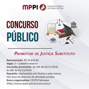 Banner com informações sobre o concurso público