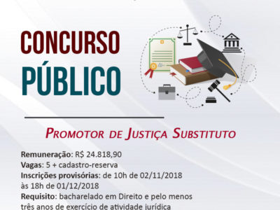 Banner com informações sobre o concurso público