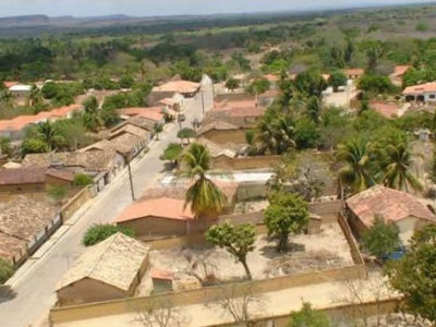 Vista aérea da cidade de Canavieira, no sudoeste piauiense