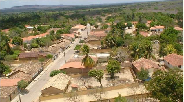 Vista aérea da cidade de Canavieira, no sudoeste piauiense Vista aérea da cidade de Canavieira, no sudoeste piauiense