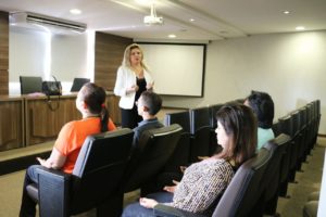 momento de meditação com o público