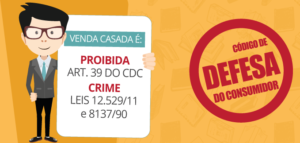 Banner sobre proibição de venda casada