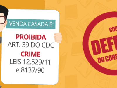 Banner sobre proibição de venda casada