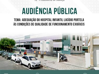 Banner com informações sobre data e horário da audiência