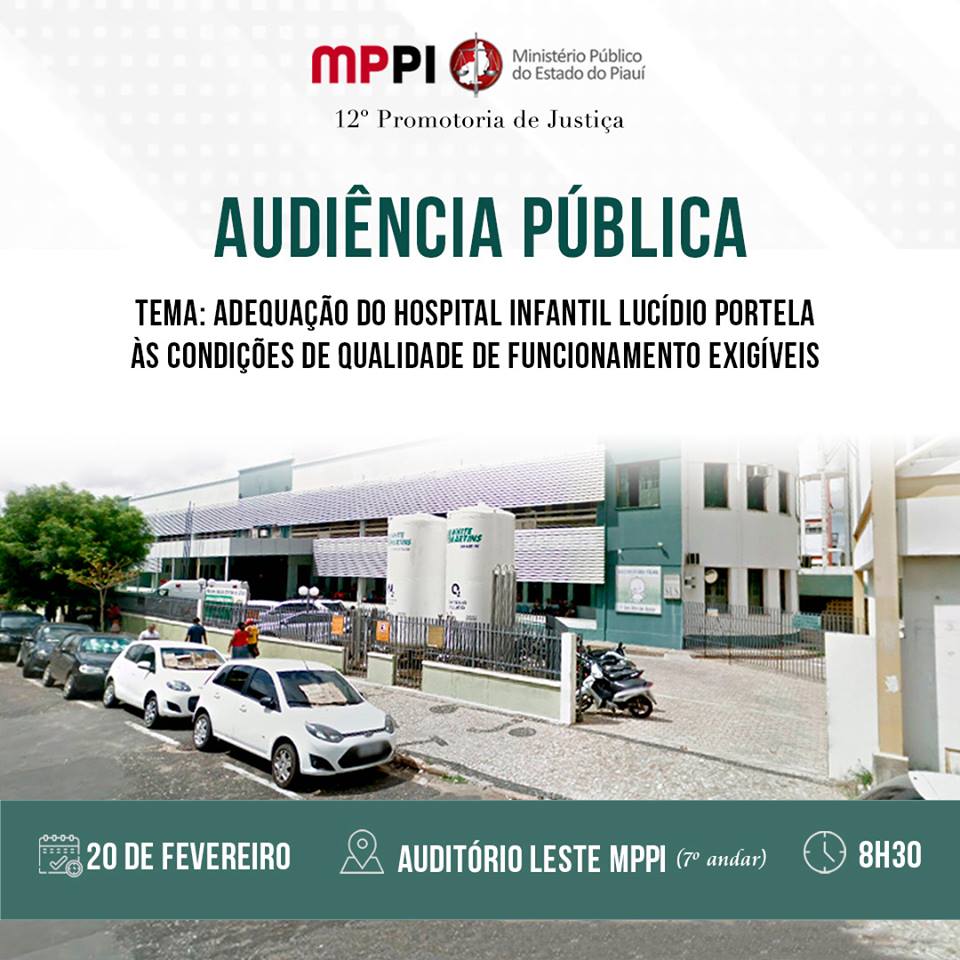Banner com informações sobre data e horário da audiência