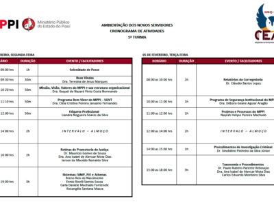 Programação disponível no PDF anexo