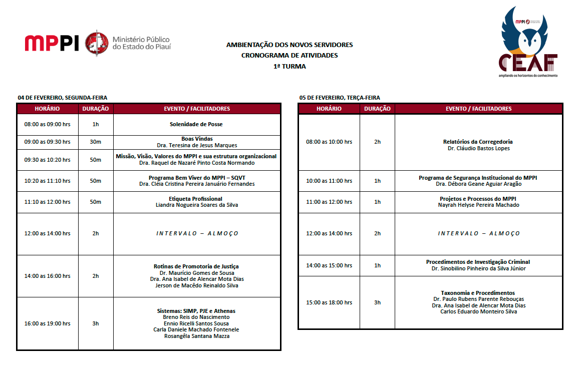 Programação disponível no PDF anexo