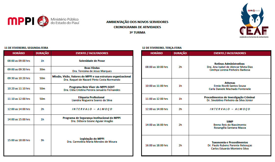 Programação disponível no PDF anexo