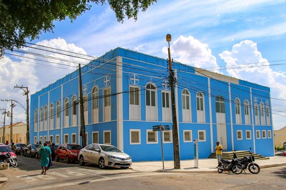 Prédio azul onde abriga a Secretária de Cultura do Piauí.