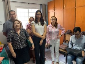 Equipe em inspeção