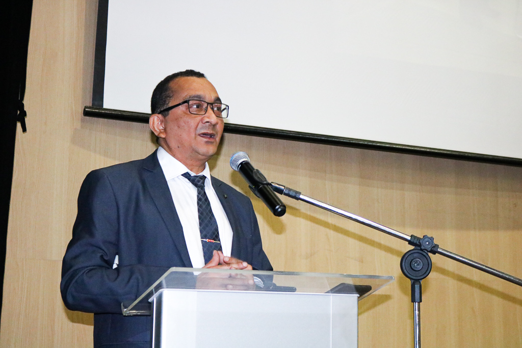 Promotor de Justiça, Francisco de Jesus, durante fala de abertura