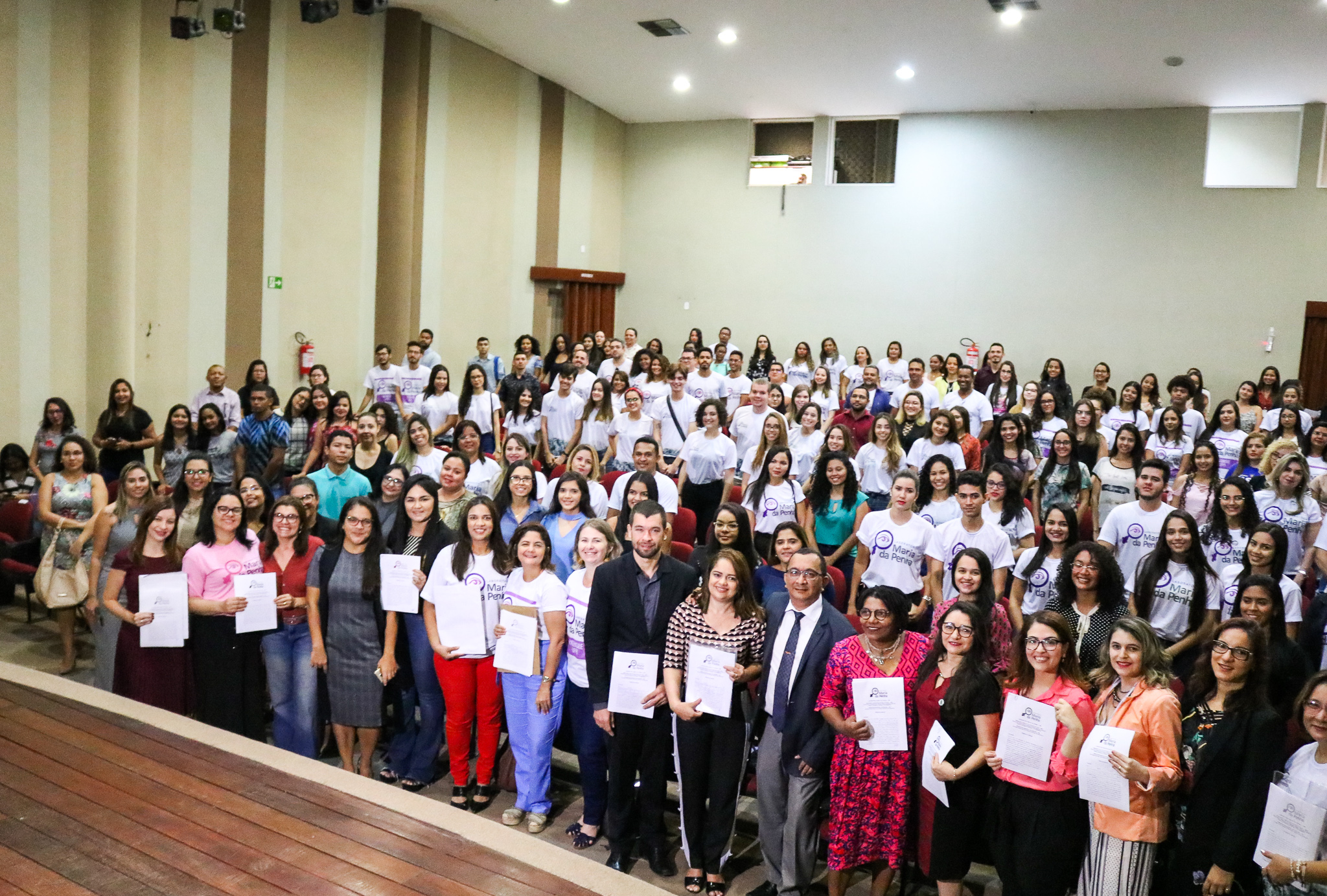 Foto com o público presente
