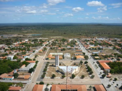 Vista área da cidade de São João da Fronteira