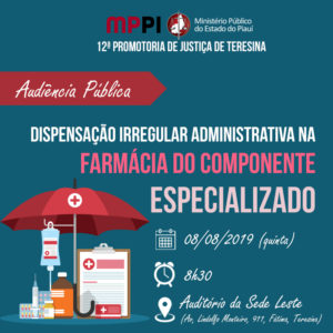 Banner com informações sobre a audiência.