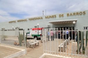 Foto da fachada do hospital de São João do Piauí