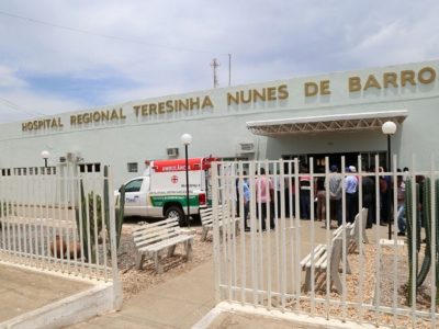 Foto da fachada do hospital de São João do Piauí