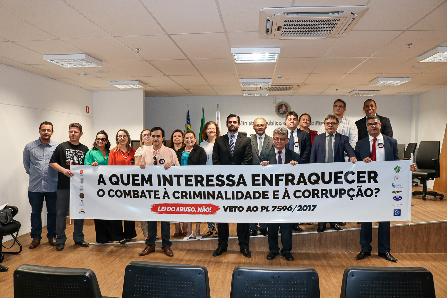 Membros do MPPI durante Ato Público.