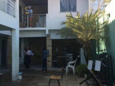 Foto da área externa da Casa do Caminho