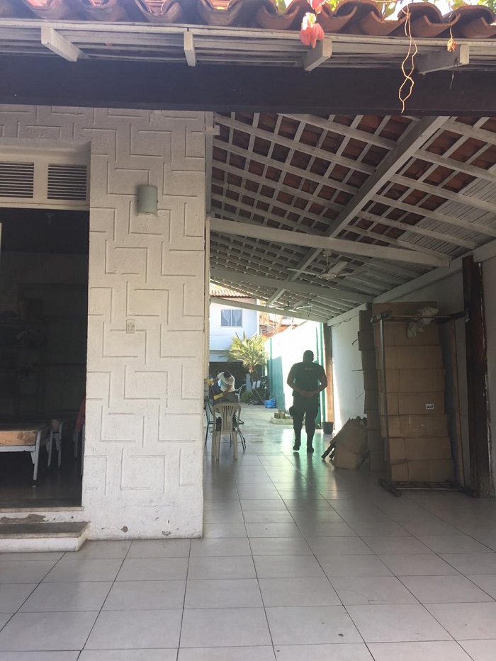 Foto da área externa da Casa do Caminho 