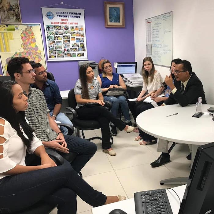 Visita de estudantes ao Nupevid
