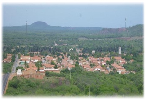 Vista aérea da cidade de Brejo do Piauí. Foto: Informativo de Brejo do Piauí.