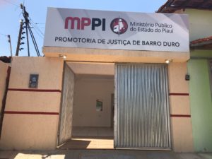 Fachada da sede da Promotoria de Justiça de Barro Duro
