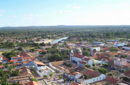 Vista aérea da cidade de Piracuruca