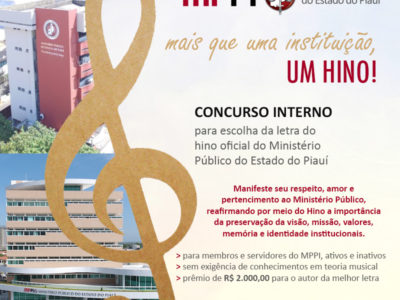 Banner - Concurso Interno de escolha da letra do Hino do Ministério Público do Estado do Piauí