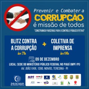 Banner com informações sobre a blitz contra a informação