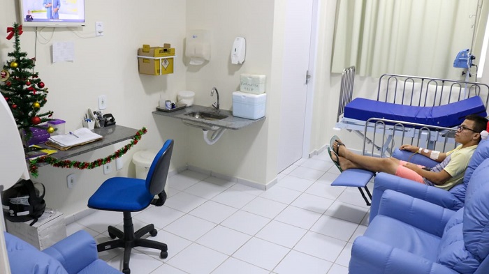 Foto de uma sala da hospital infantil 