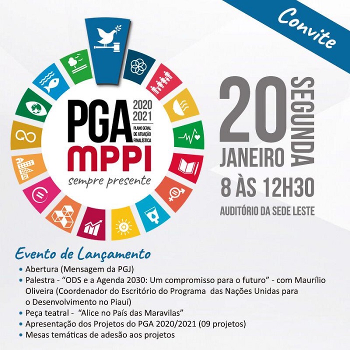 Convite para o lançamento do PGA 