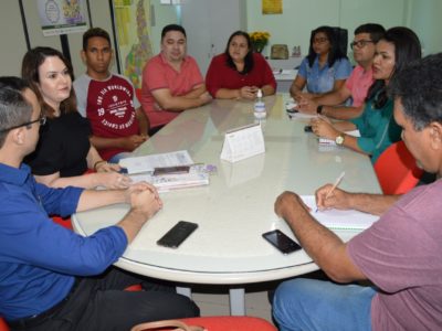 Coordenadora do CAOMA em reunião com a presidente da FETAG, Elisângela Moura, e demais membros da Diretoria da instituição