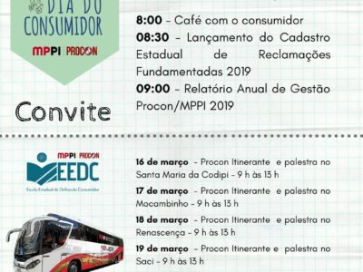 programação da semana do consumidor 2020