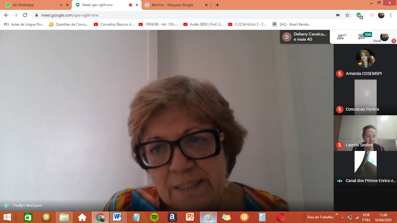 Pessoa durantevideoconferencia 