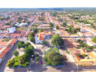 Vista de cima da cidade Inhuma