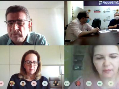 Pessoas reunidas em videoconferência