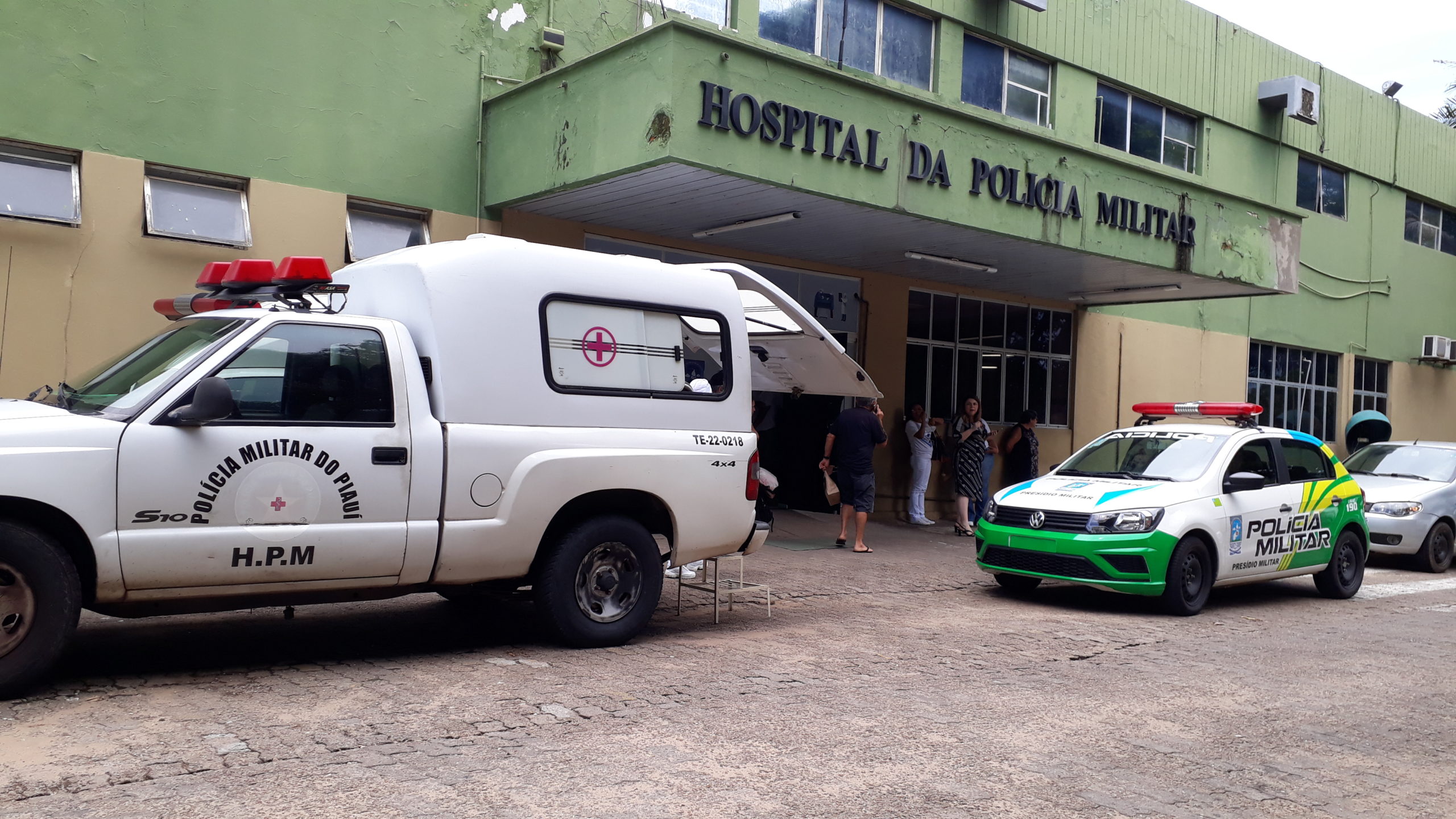 Fachada do Hospital da Polícia Militar do Piauí