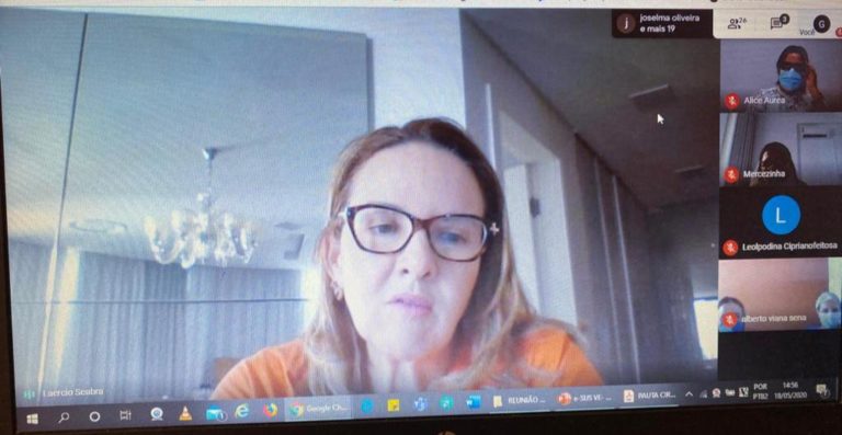 Print da tela da reunião
