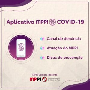 imagem do aplicativo desenvolvimento para recebimento de denúncias relativas à prestação de serviços ou atuação de agentes públicos relacionadas ao novo coronavírus (COVID-19) no Estado.