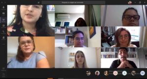 print da tela da reunião