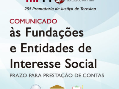 Banner sobre prazo de prestação de contas para as fundações
