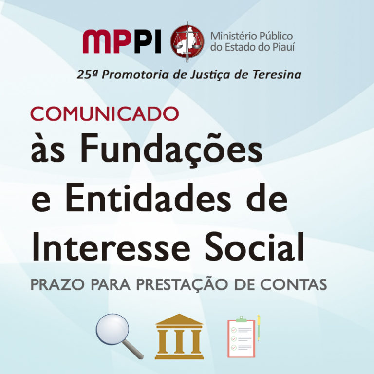 Banner sobre prazo de prestação de contas para as fundações